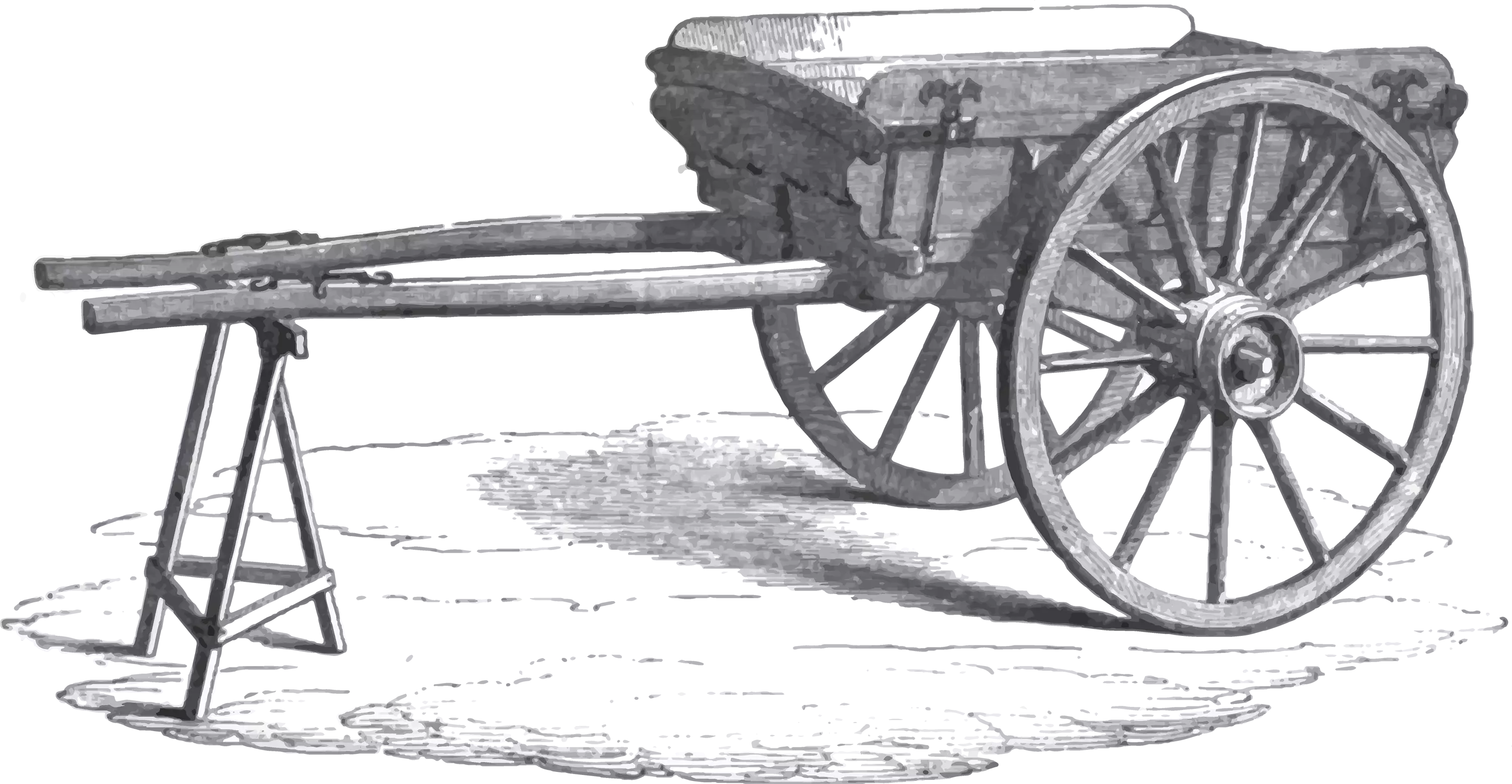 Tilt Cart. Source: The Book of Farm Implements and Machines, Slight & Burn, 1858, p413.